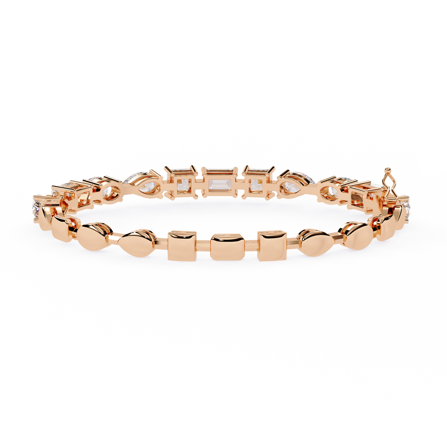 lgd bracelet multi stone (13.84ct ) in 14k gold