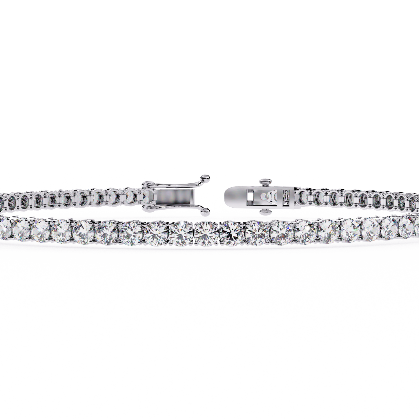lgd bracelet round stone (3.90ct) in 14k gold