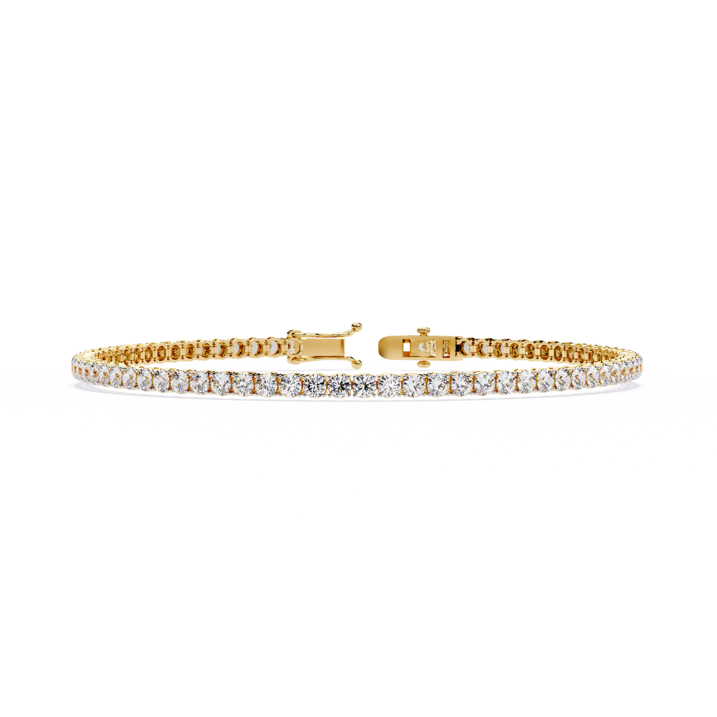 3.90 carat round cut diamond tennis bracelet – classic luxury jewelry