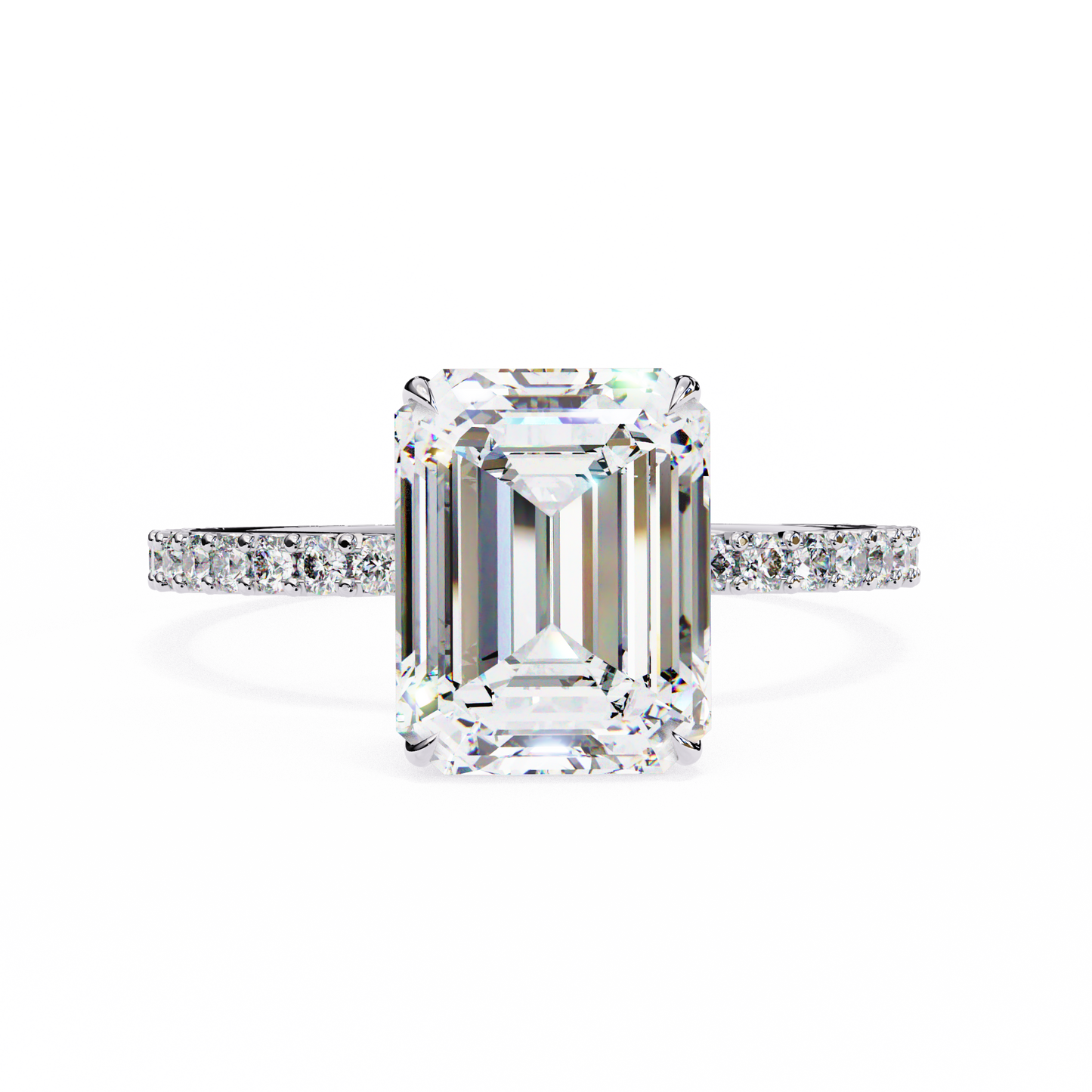 1.80 carat paradise emerald & round cut diamond engagement ring for women – luxury bridal jewelry