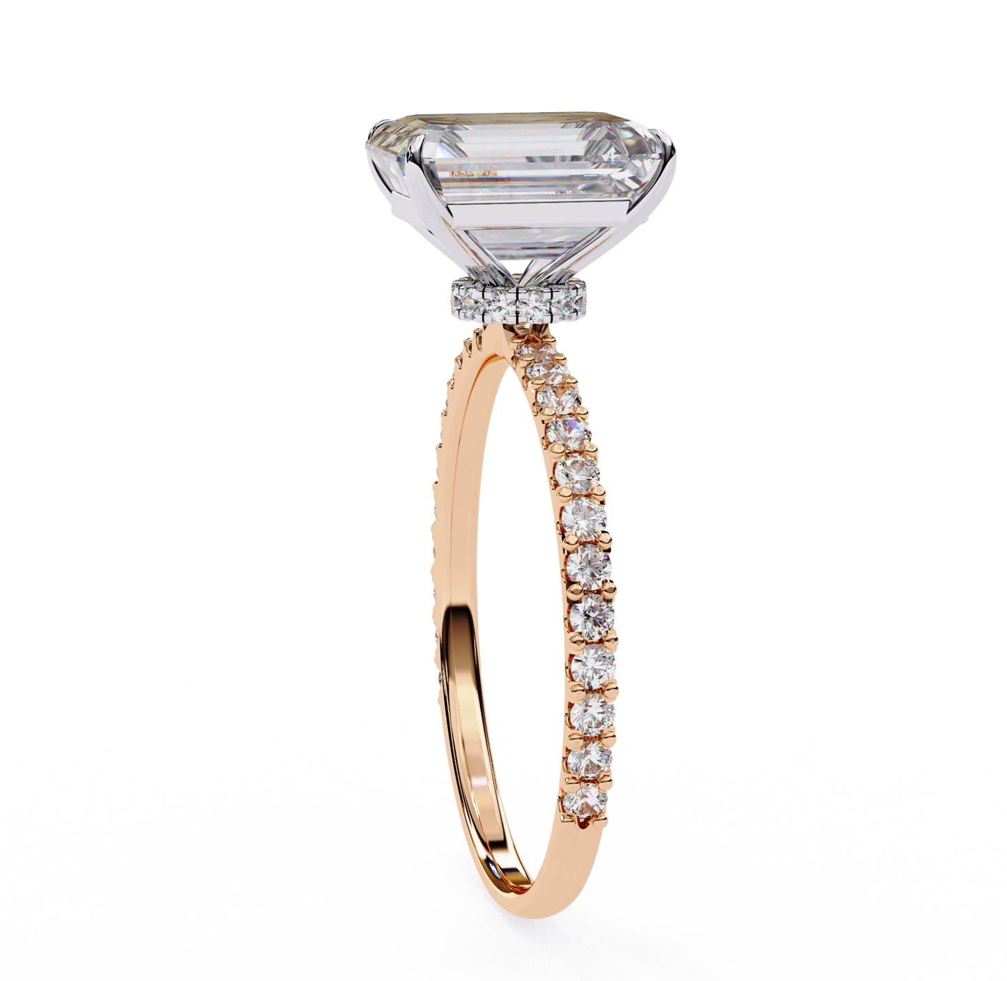 1.80 carat paradise emerald & round cut diamond engagement ring for women – luxury bridal jewelry