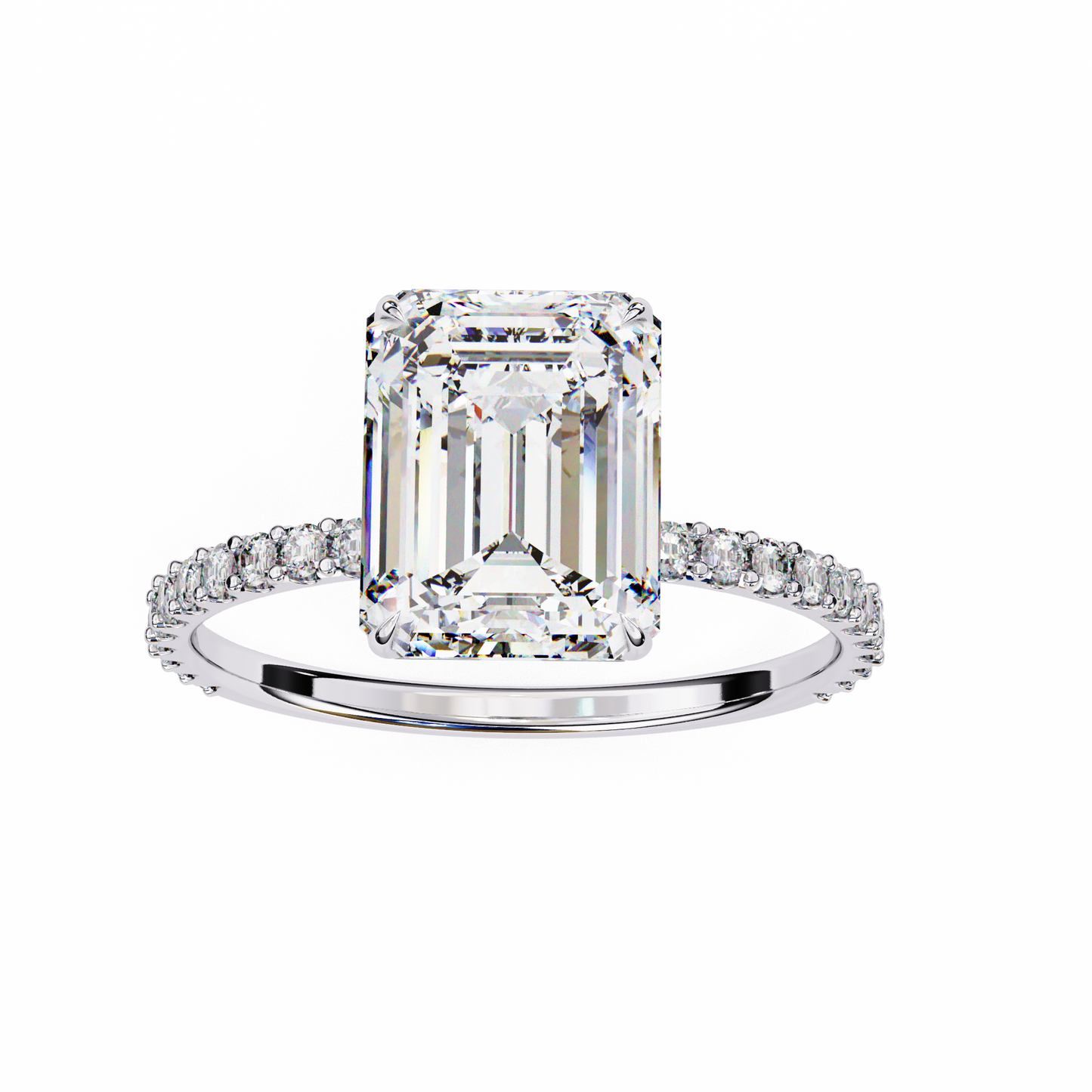 1.80 carat paradise emerald & round cut diamond engagement ring for women – luxury bridal jewelry