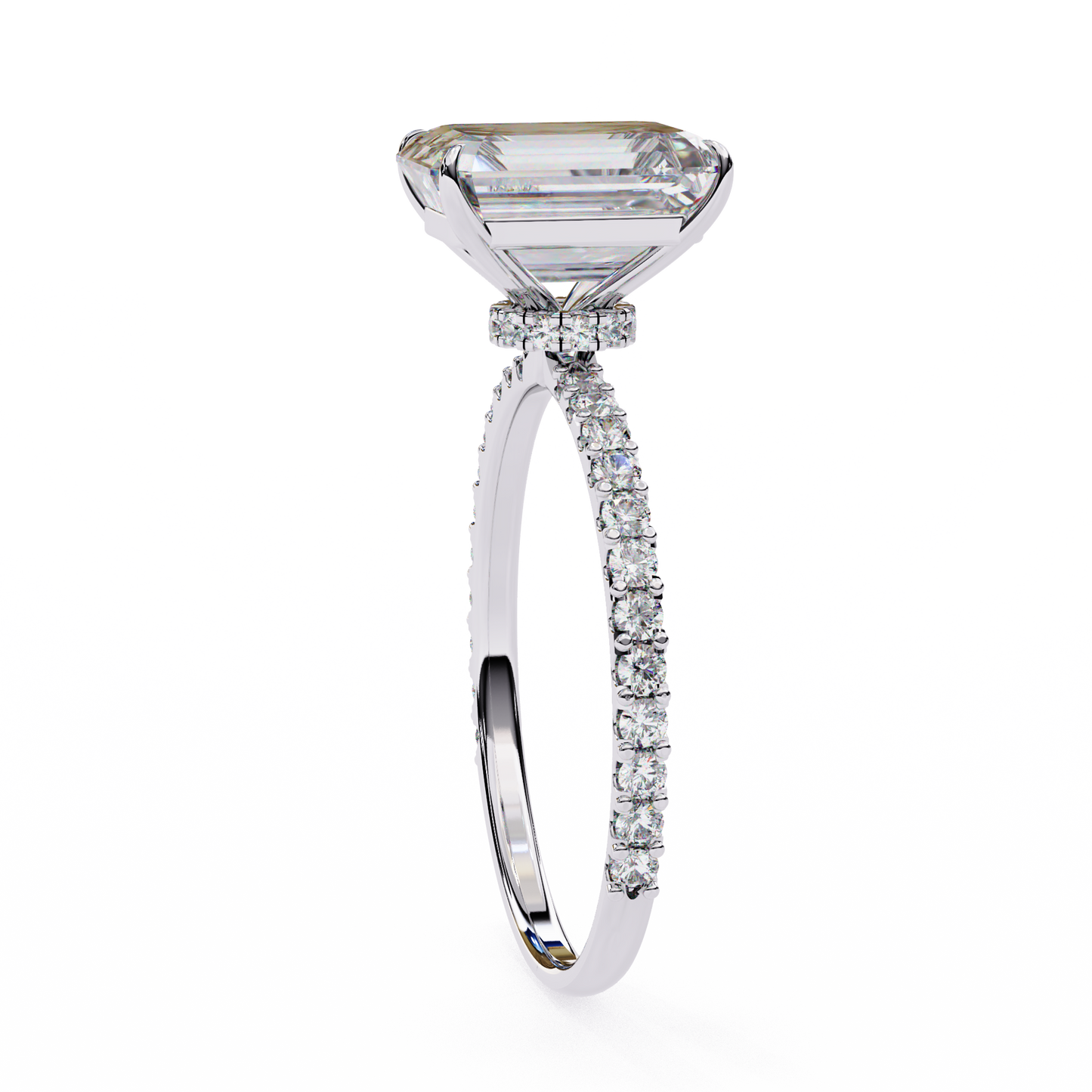 1.80 carat paradise emerald & round cut diamond engagement ring for women – luxury bridal jewelry