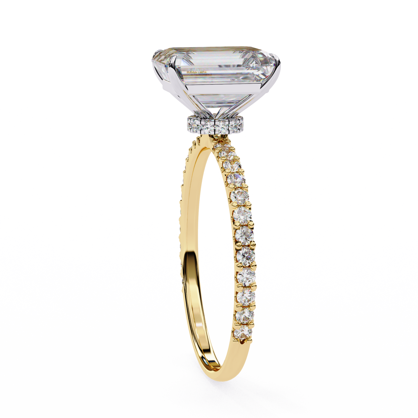 1.80 carat paradise emerald & round cut diamond engagement ring for women – luxury bridal jewelry
