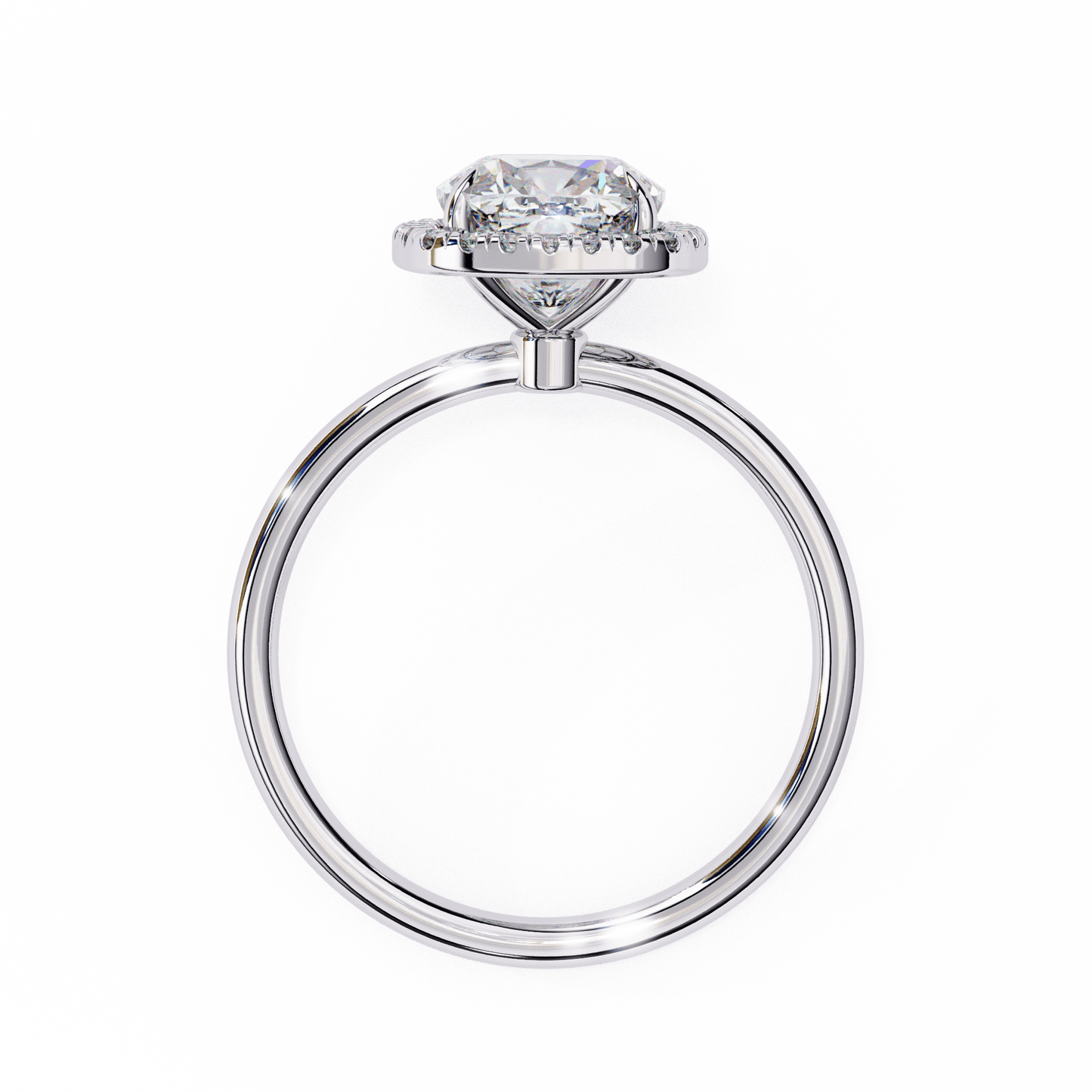 1.24 carat cushion cut halo diamond engagement ring – elegant bridal jewelry