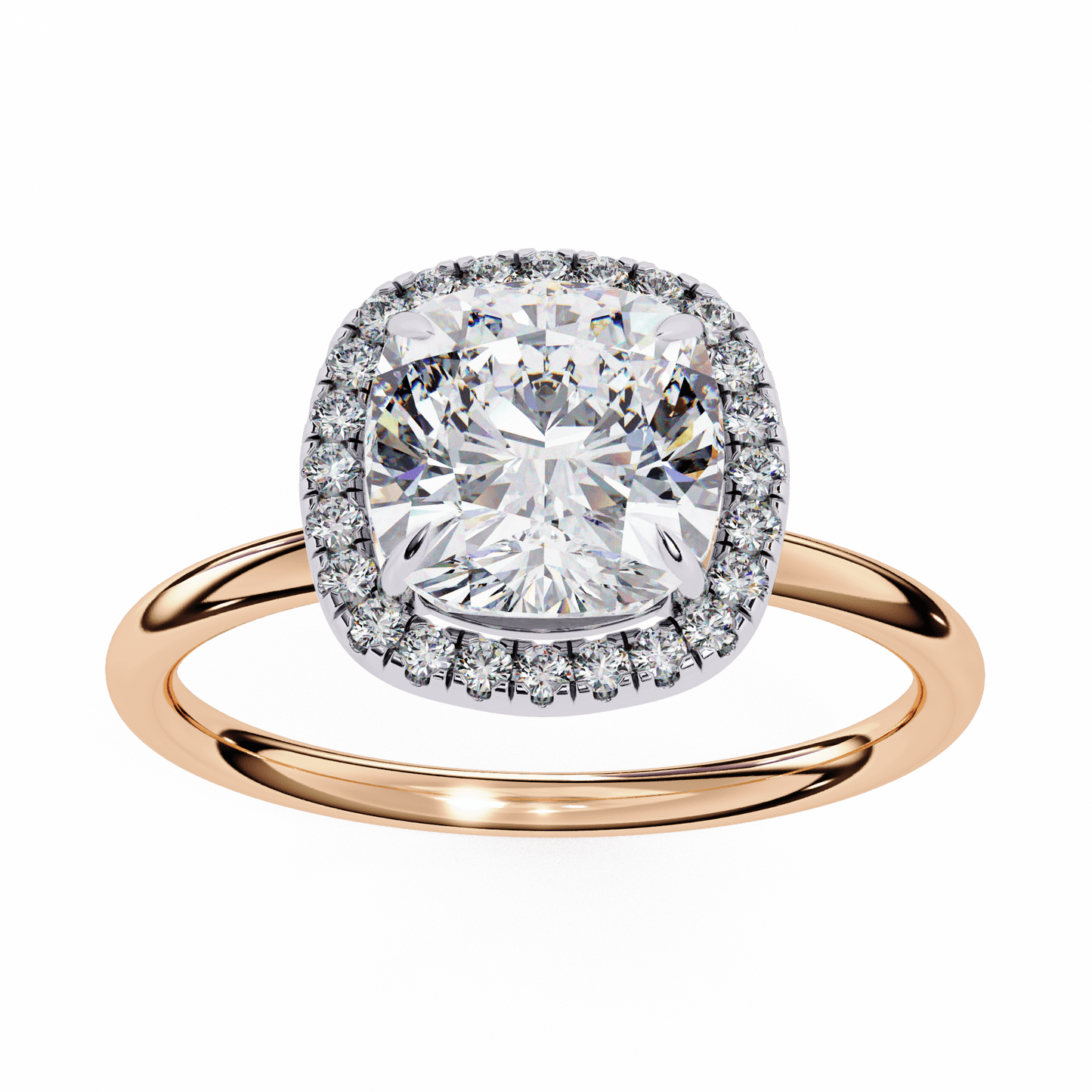1.24 carat cushion cut halo diamond engagement ring – elegant bridal jewelry