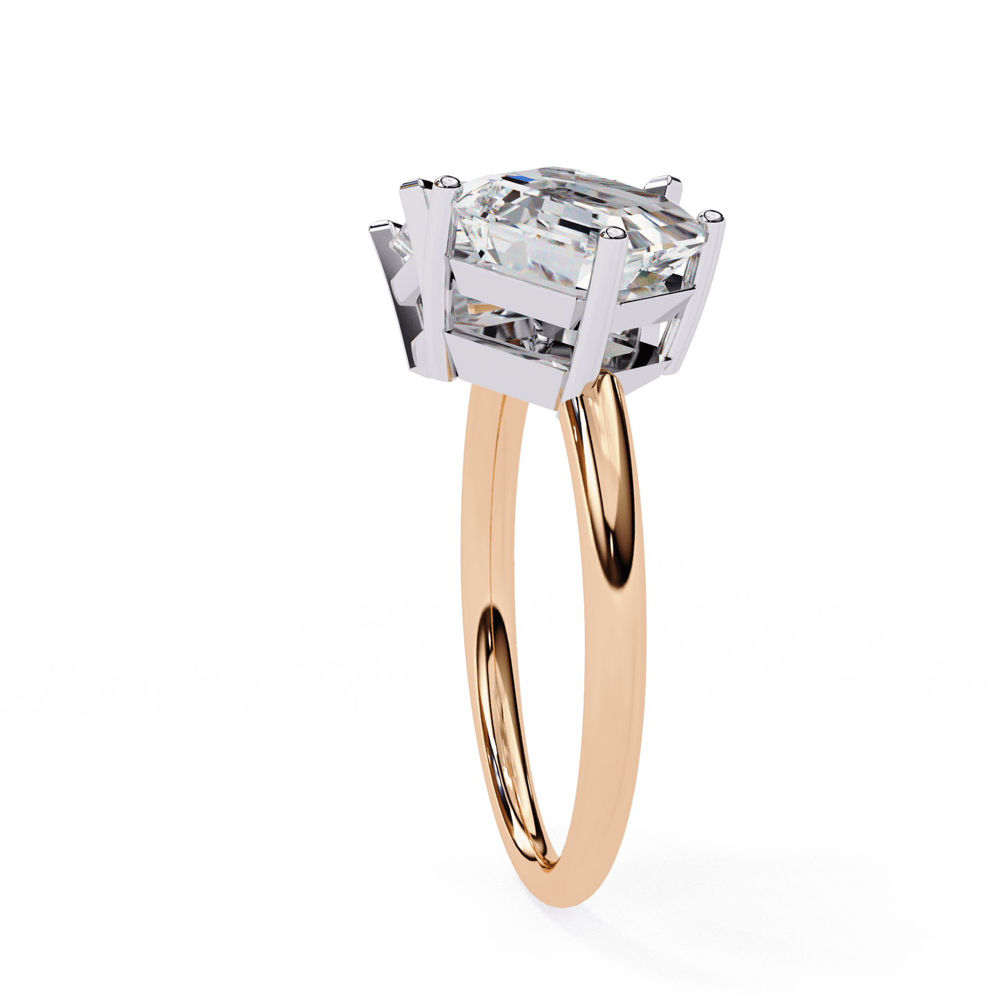 toi et moi 2.00 carat radiant & asscher cut diamond engagement ring – two stone bridal jewelry