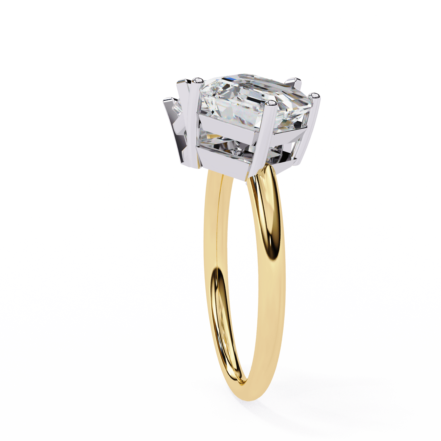 toi et moi 2.00 carat radiant & asscher cut diamond engagement ring – two stone bridal jewelry