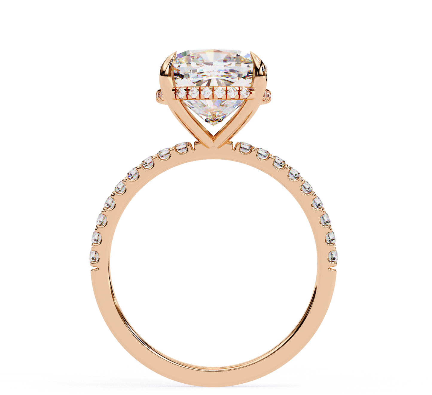 3.25 carat cushion cut diamond solitaire engagement ring for women โ luxury bridal jewelry