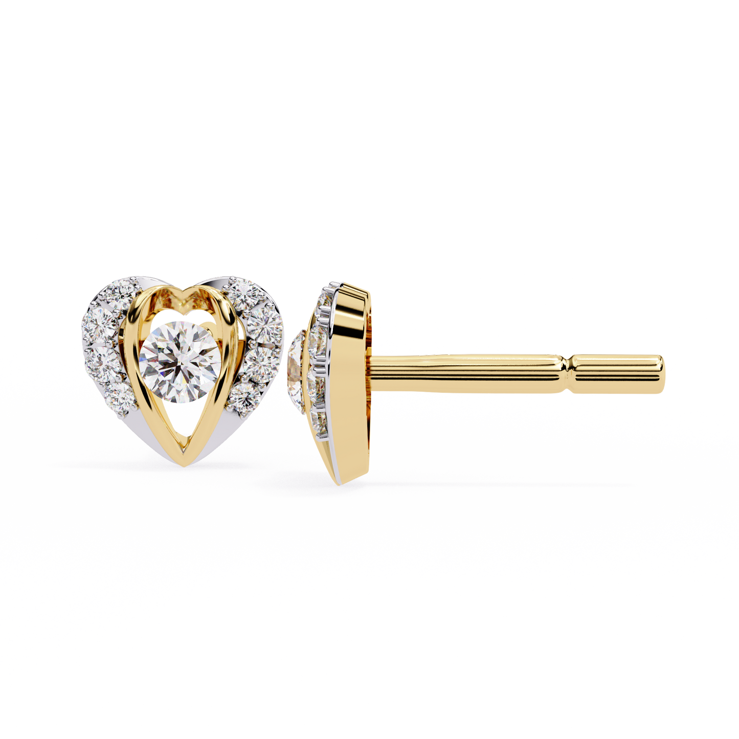 0.80 carat round cut diamond stud earrings – luxury diamond jewelry