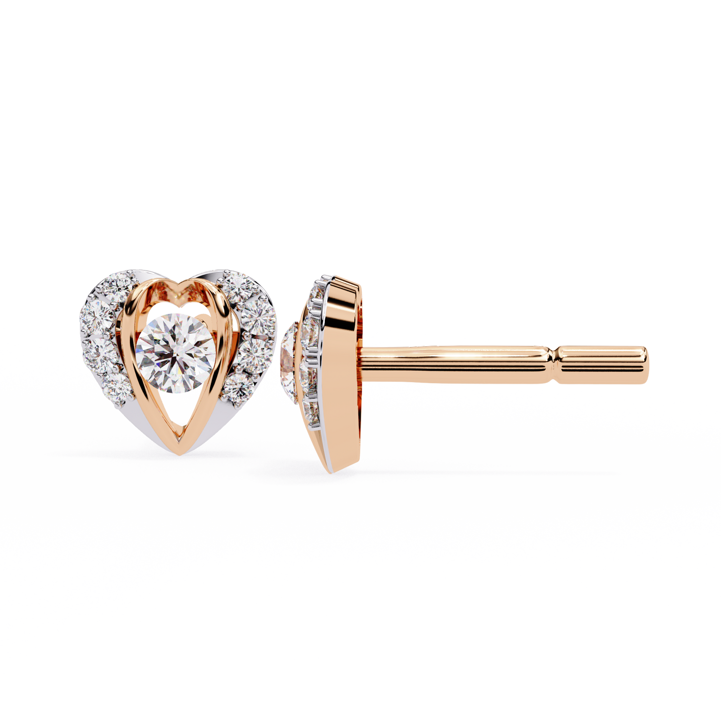 0.80 carat round cut diamond stud earrings – luxury diamond jewelry