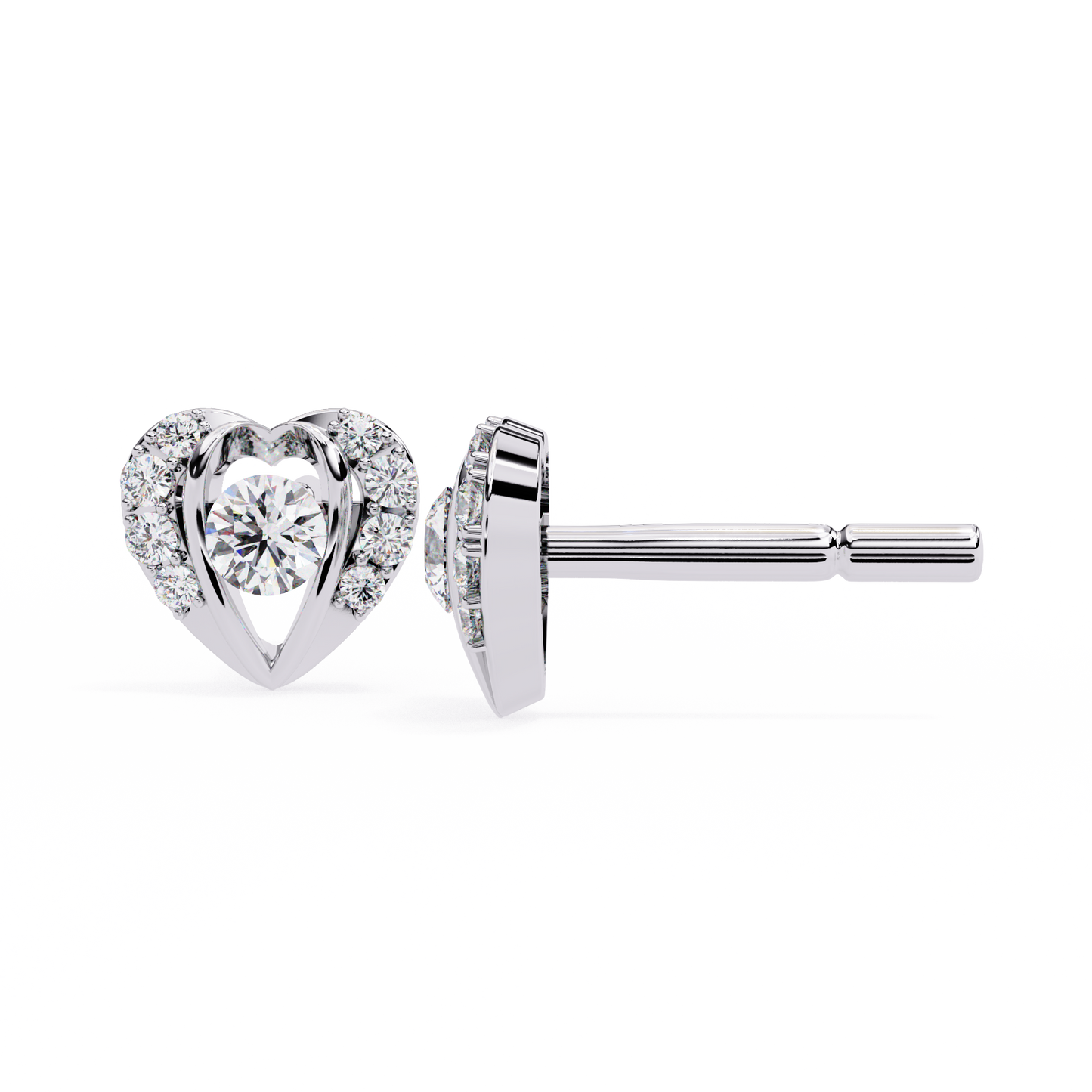 0.80 carat round cut diamond stud earrings – luxury diamond jewelry