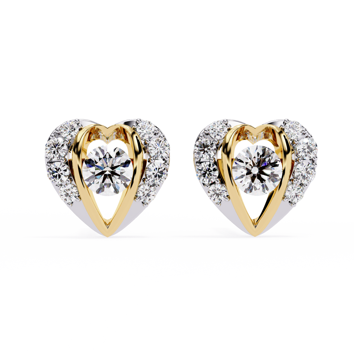 0.80 carat round cut diamond stud earrings – luxury diamond jewelry