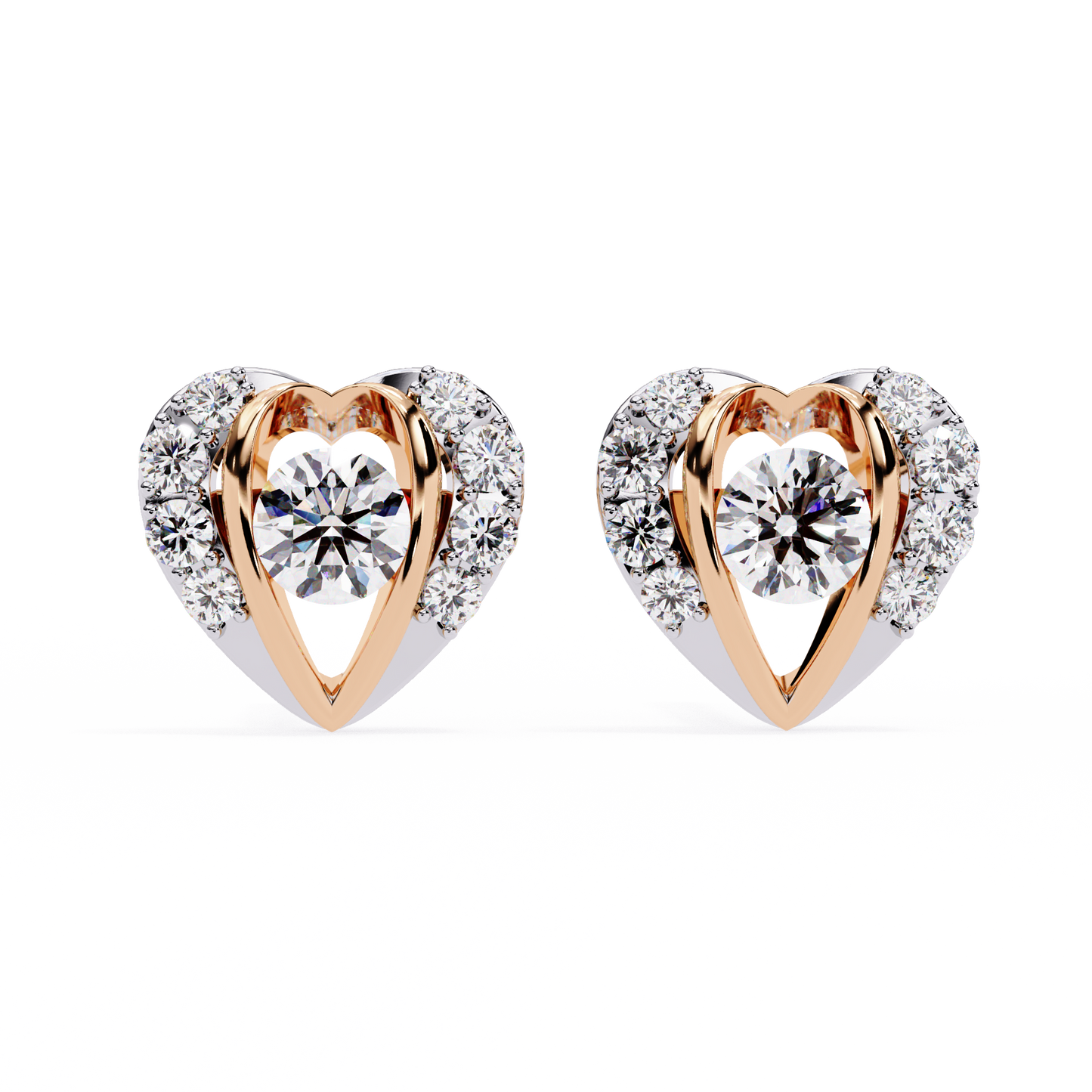 0.80 carat round cut diamond stud earrings – luxury diamond jewelry