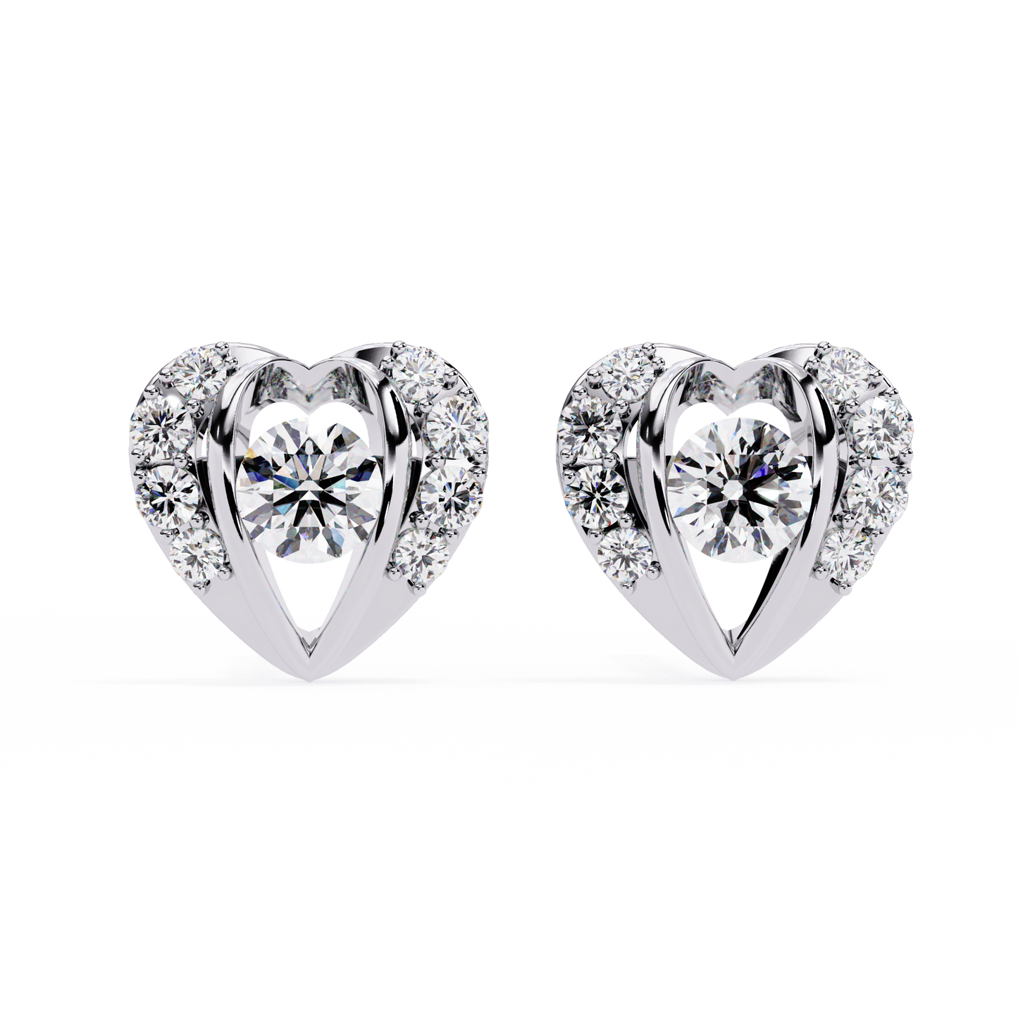 0.80 carat round cut diamond stud earrings – luxury diamond jewelry
