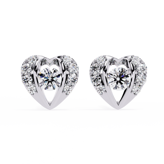 0.80 Carat Round Cut Diamond Stud Earrings – Luxury Diamond Jewelry