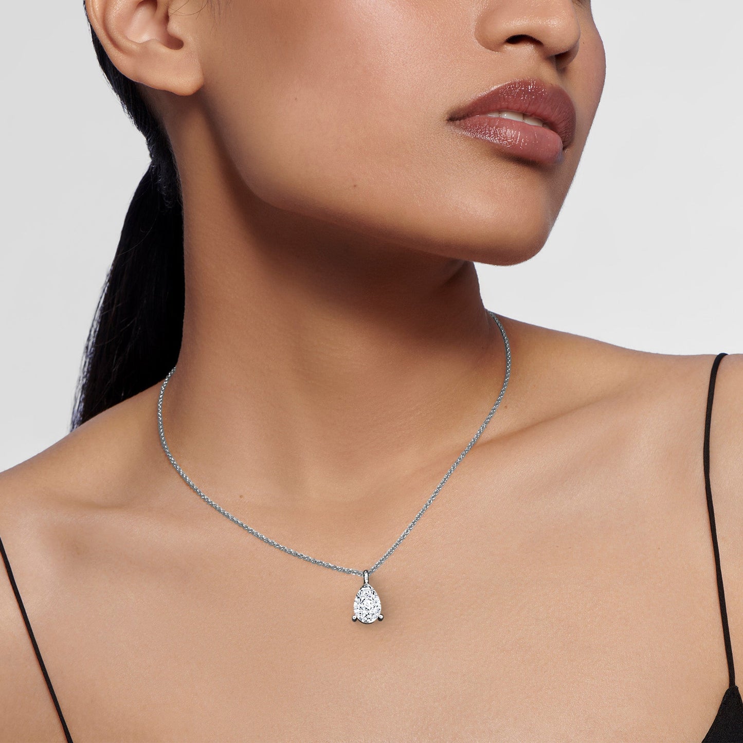 liberty 1 carat pear diamond pendant (chain sold separately)