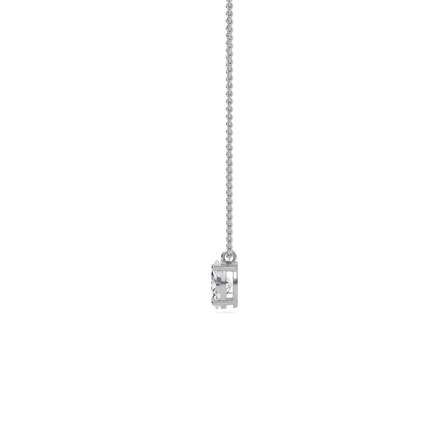 1.00 carat oval cut diamond solitaire pendant necklace – modern fine jewelry