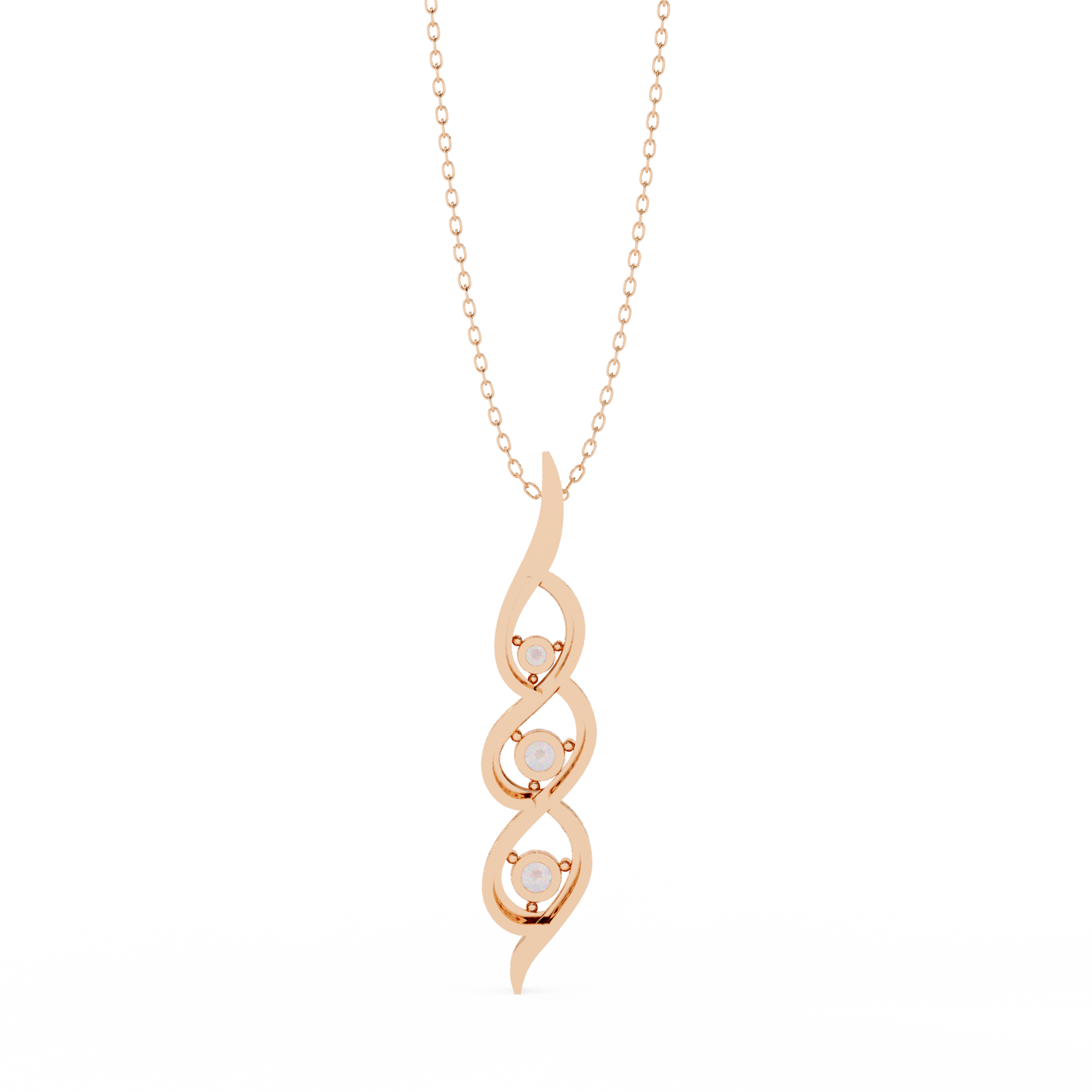 lgd pendant round stone (0.20ct ) in 14k gold without chain
