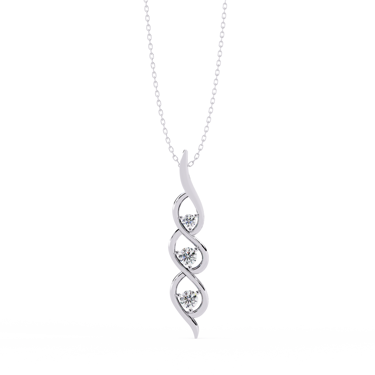 lgd pendant round stone (0.20ct ) in 14k gold without chain