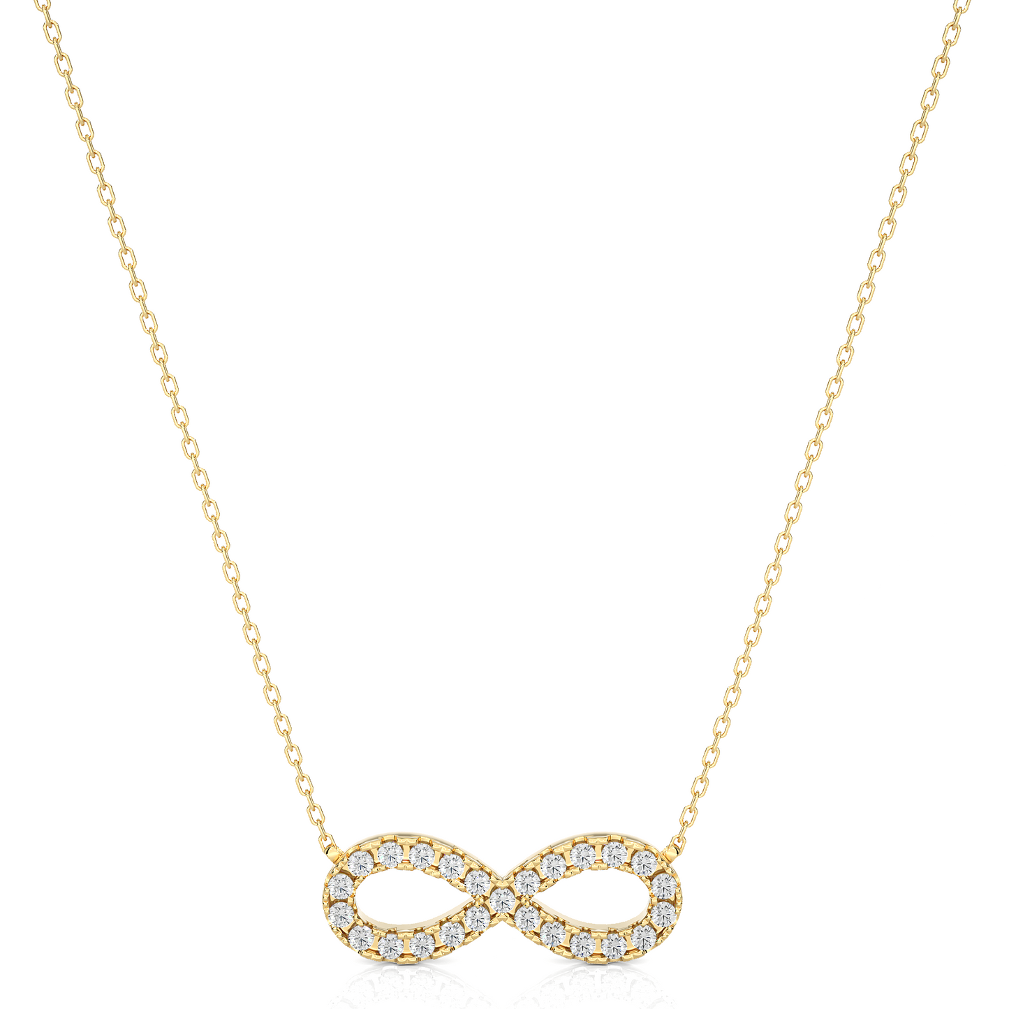 eternal round diamond pendant