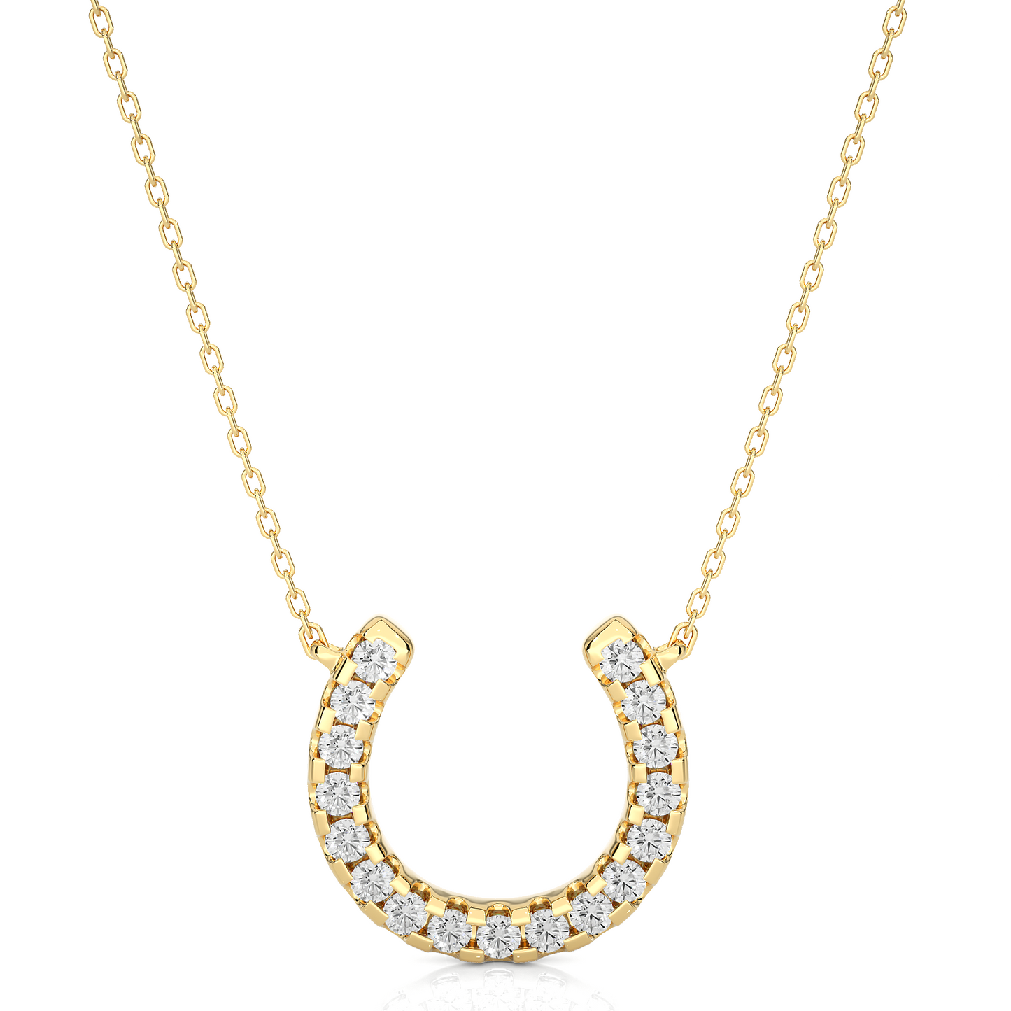 luminous round diamond pendant
