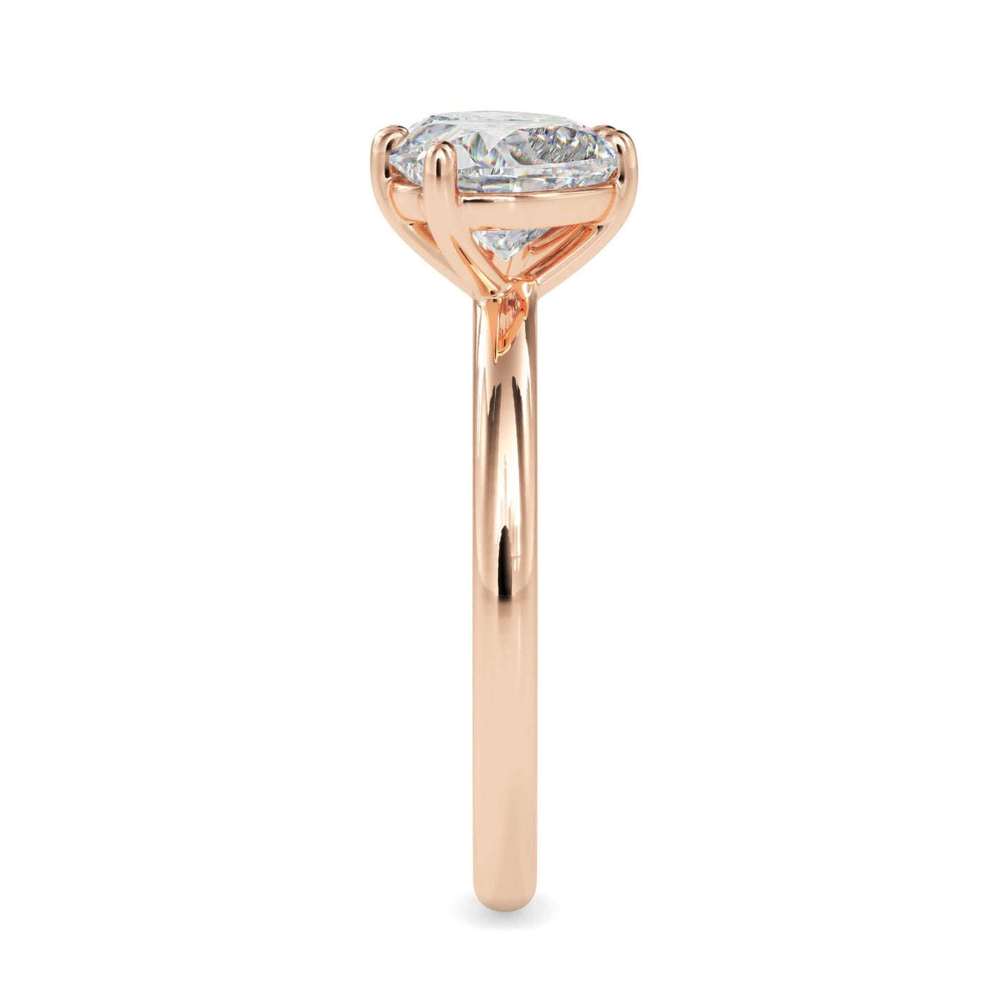 toi et moi 2 carat heart & pear cut diamond engagement ring for women – two stone bridal jewelry