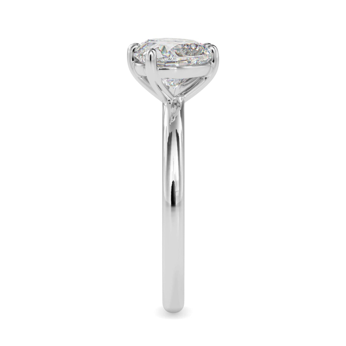 toi et moi 2 carat heart & pear cut diamond engagement ring for women – two stone bridal jewelry