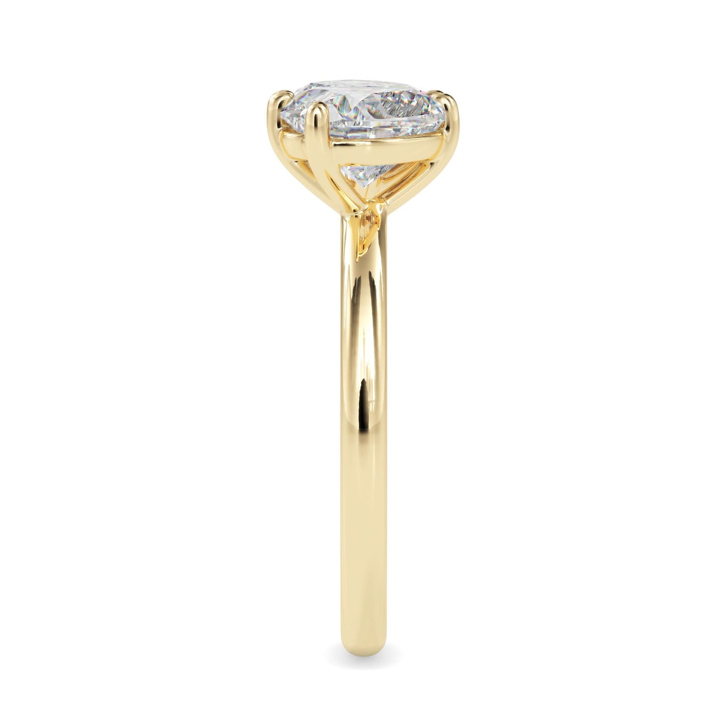 toi et moi 2 carat heart & pear cut diamond engagement ring for women – two stone bridal jewelry