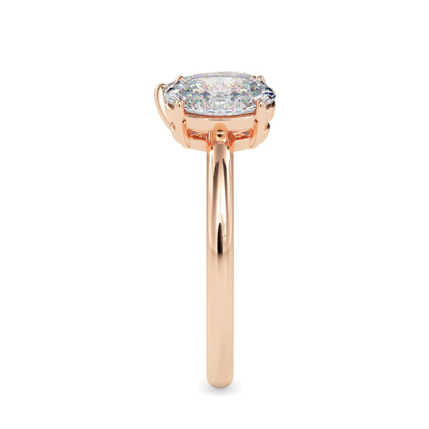 toi et moi 2 carat oval & pear cut diamond engagement ring for women โ two stone bridal jewelry