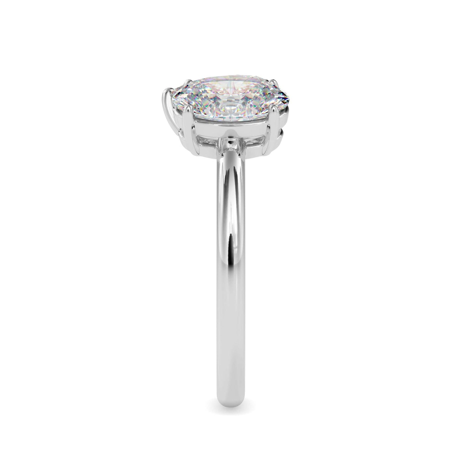 toi et moi 2 carat oval & pear cut diamond engagement ring for women โ two stone bridal jewelry