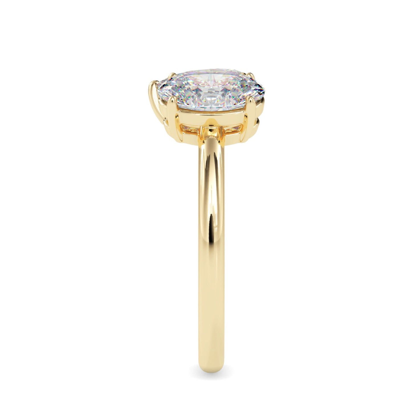 toi et moi 2 carat oval & pear cut diamond engagement ring for women โ two stone bridal jewelry