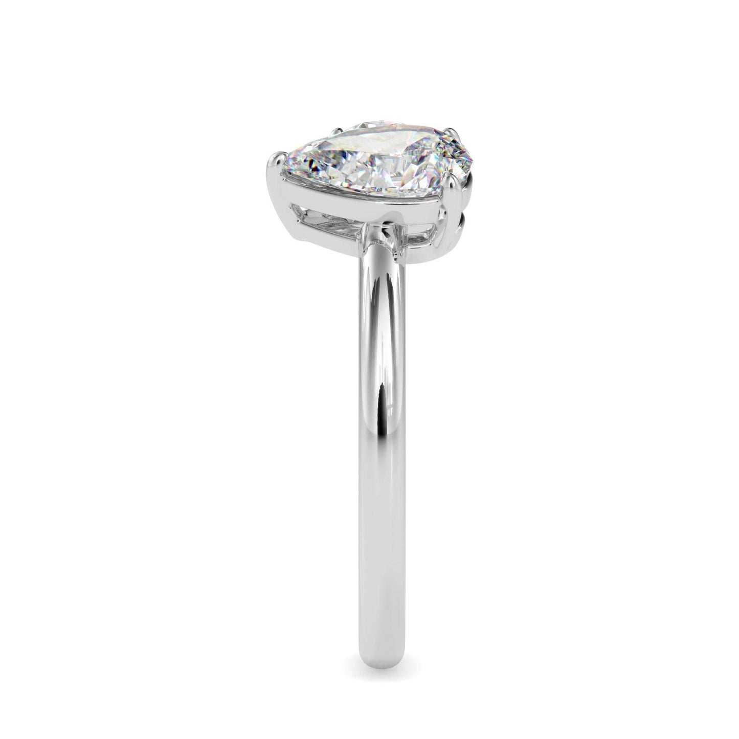 toi et moi 2 carat oval & pear cut diamond engagement ring for women โ two stone bridal jewelry
