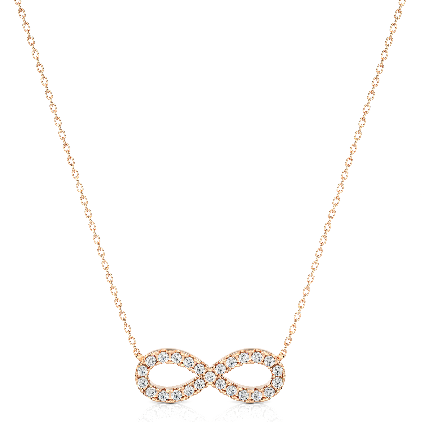 eternal round diamond pendant