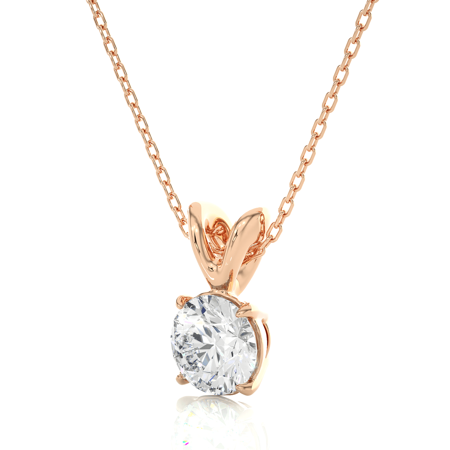 stellar round diamond pendant (chain sold separately)