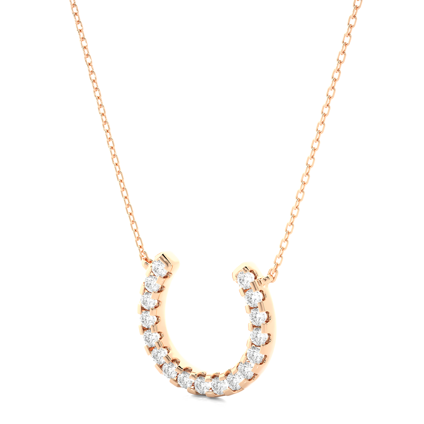 luminous round diamond pendant