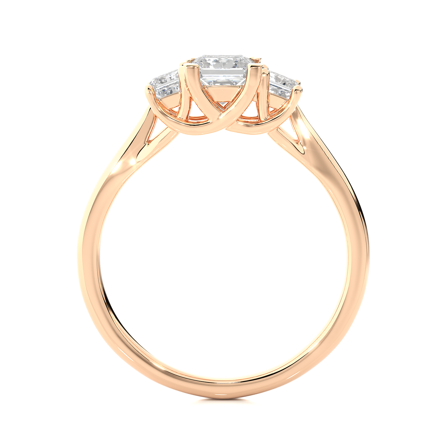 2.00 carat trinity princess cut diamond engagement ring for women โ three stone bridal jewelry