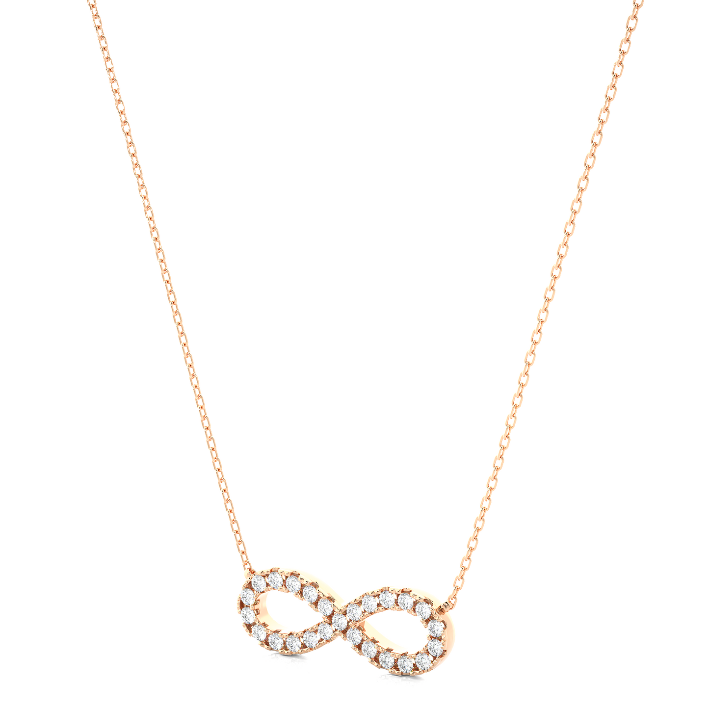 eternal round diamond pendant