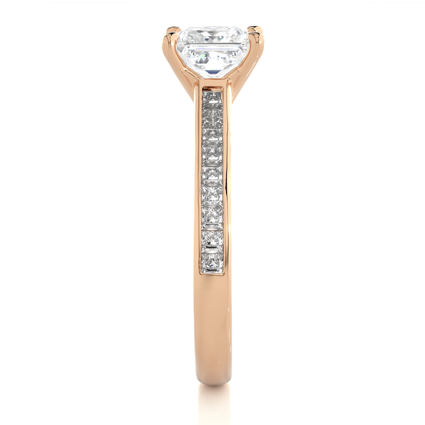 1.18 carat princess cut solitaire diamond engagement ring for women โ elegant bridal jewelry