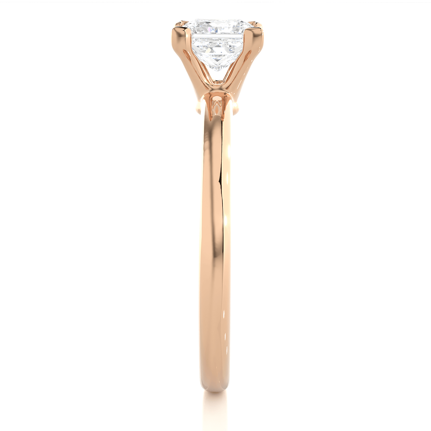1 carat elena charm princess cut diamond solitaire engagement ring for women โ classic bridal jewelry