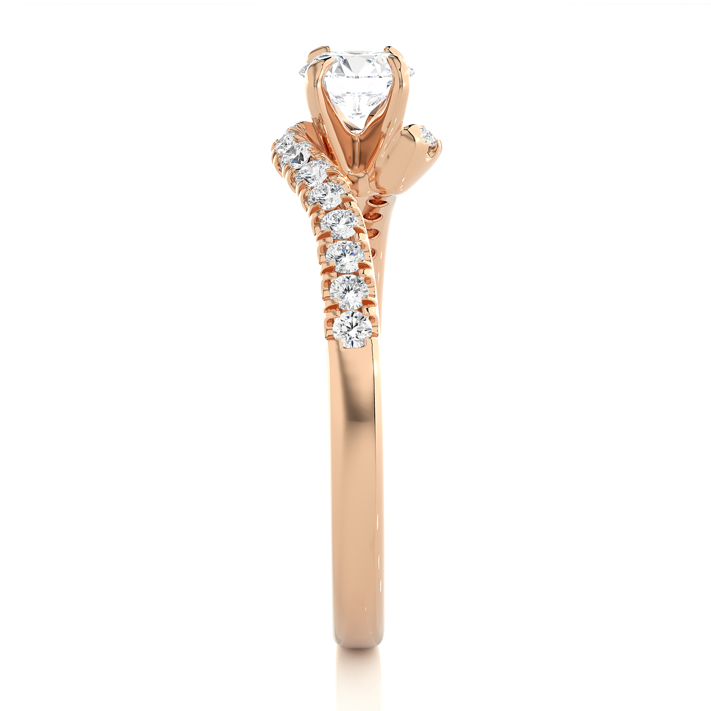 1.18 carat round cut diamond solitaire engagement ring for women โ classic bridal jewelry