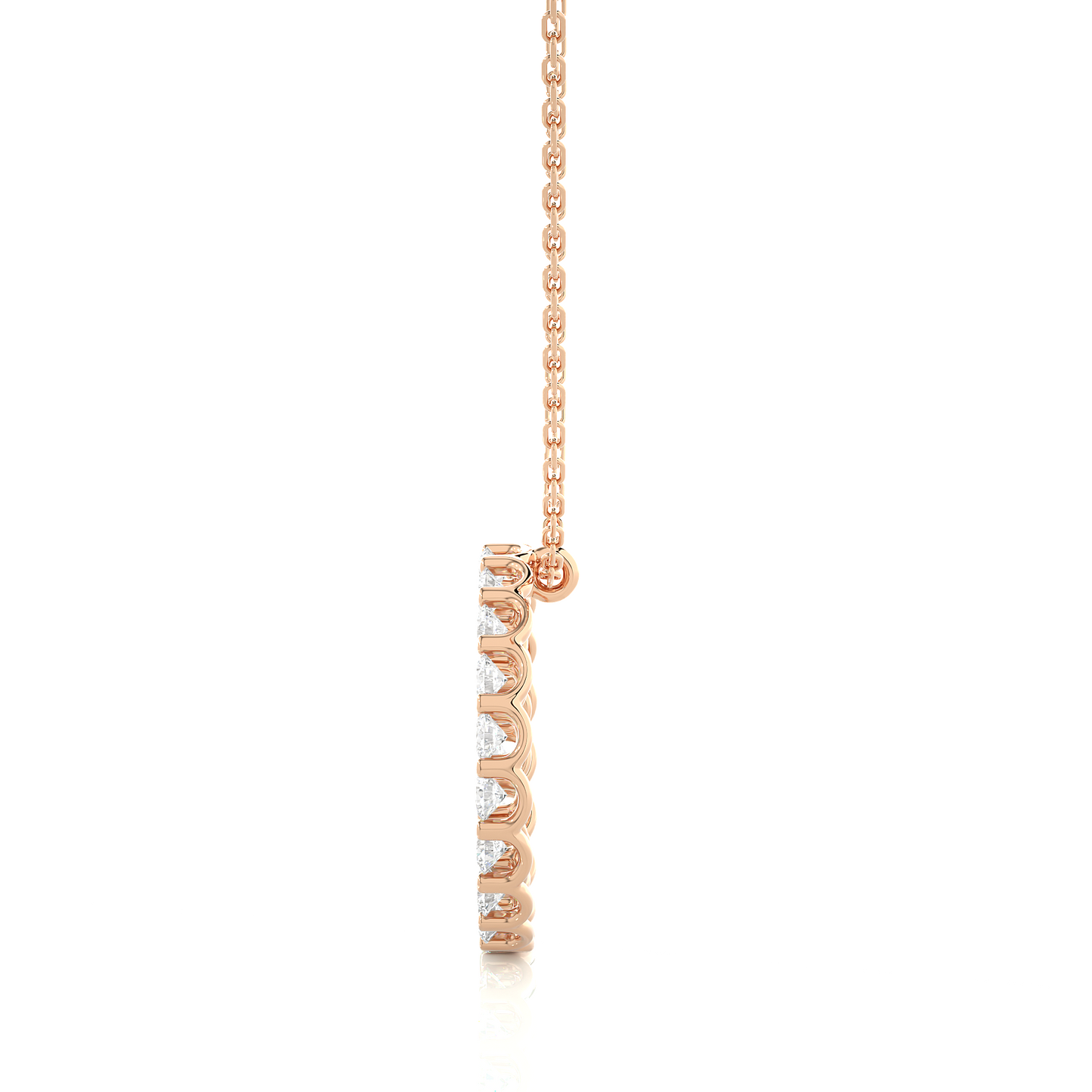 eternal round diamond pendant