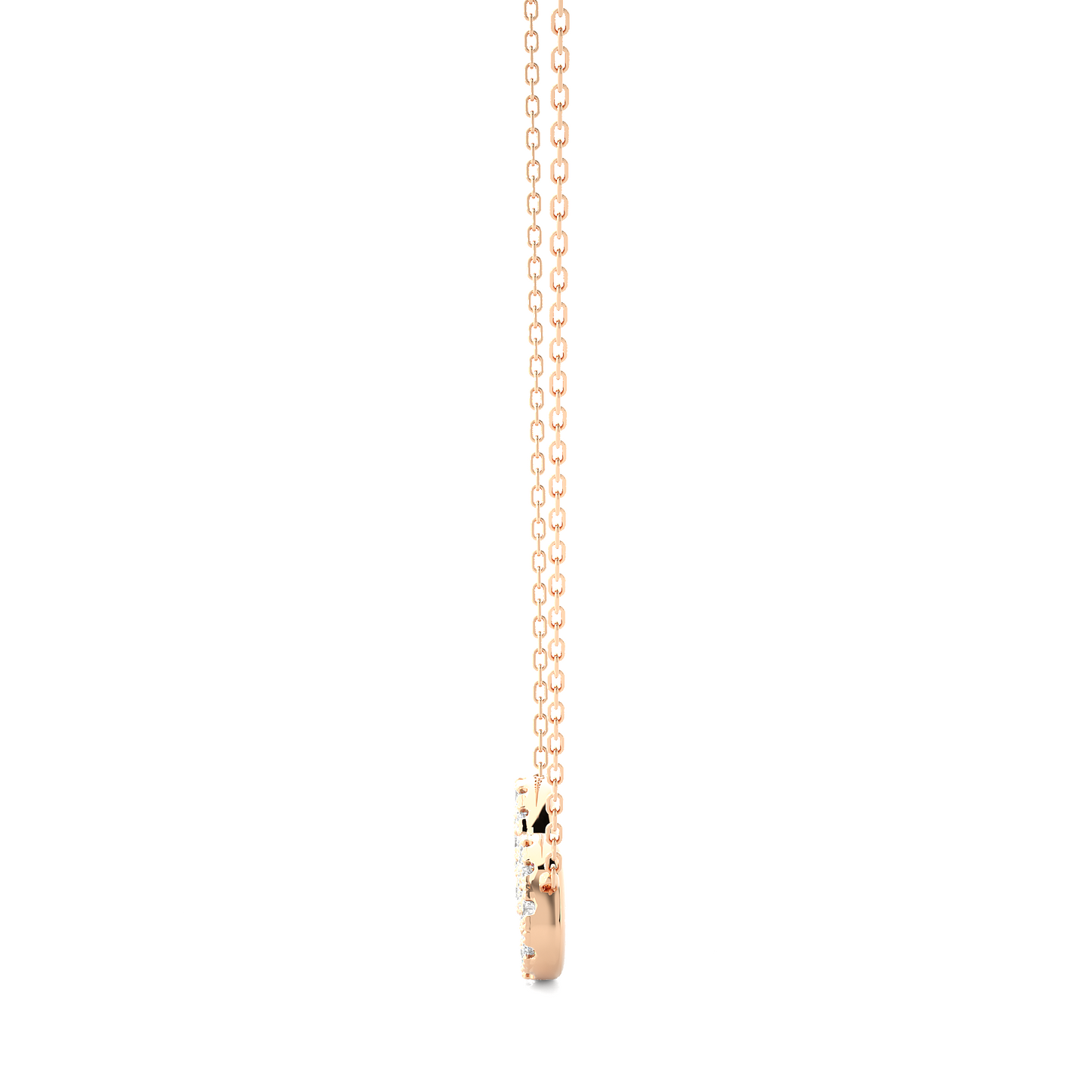 eternal round diamond pendant