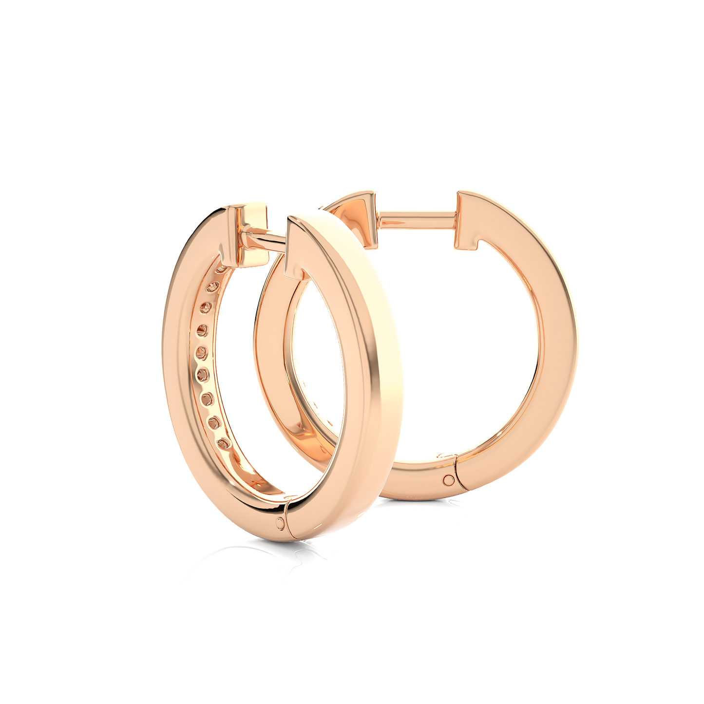 0.90 carat round cut diamond classic white gold hoop earrings – timeless everyday jewelry for women