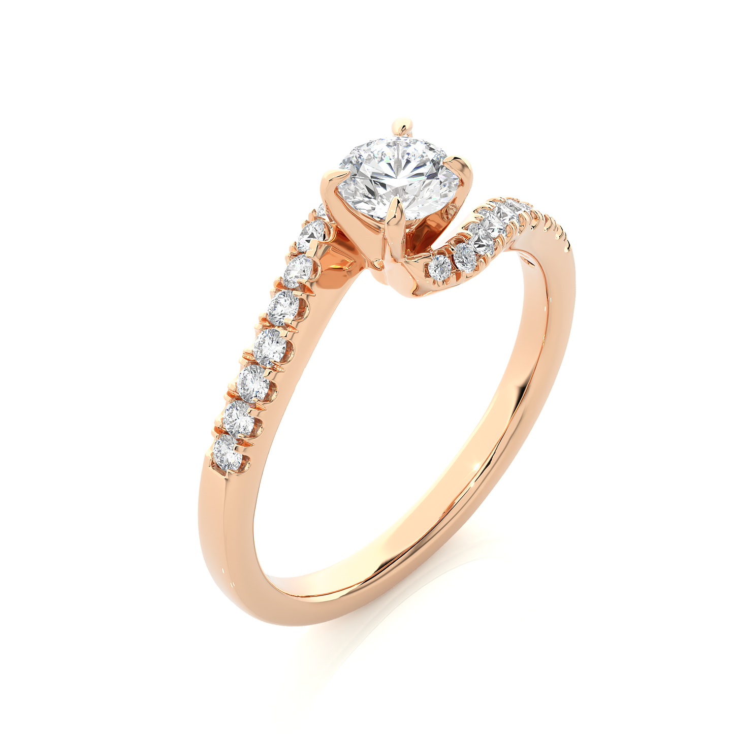 1.18 carat round cut diamond solitaire engagement ring for women โ classic bridal jewelry