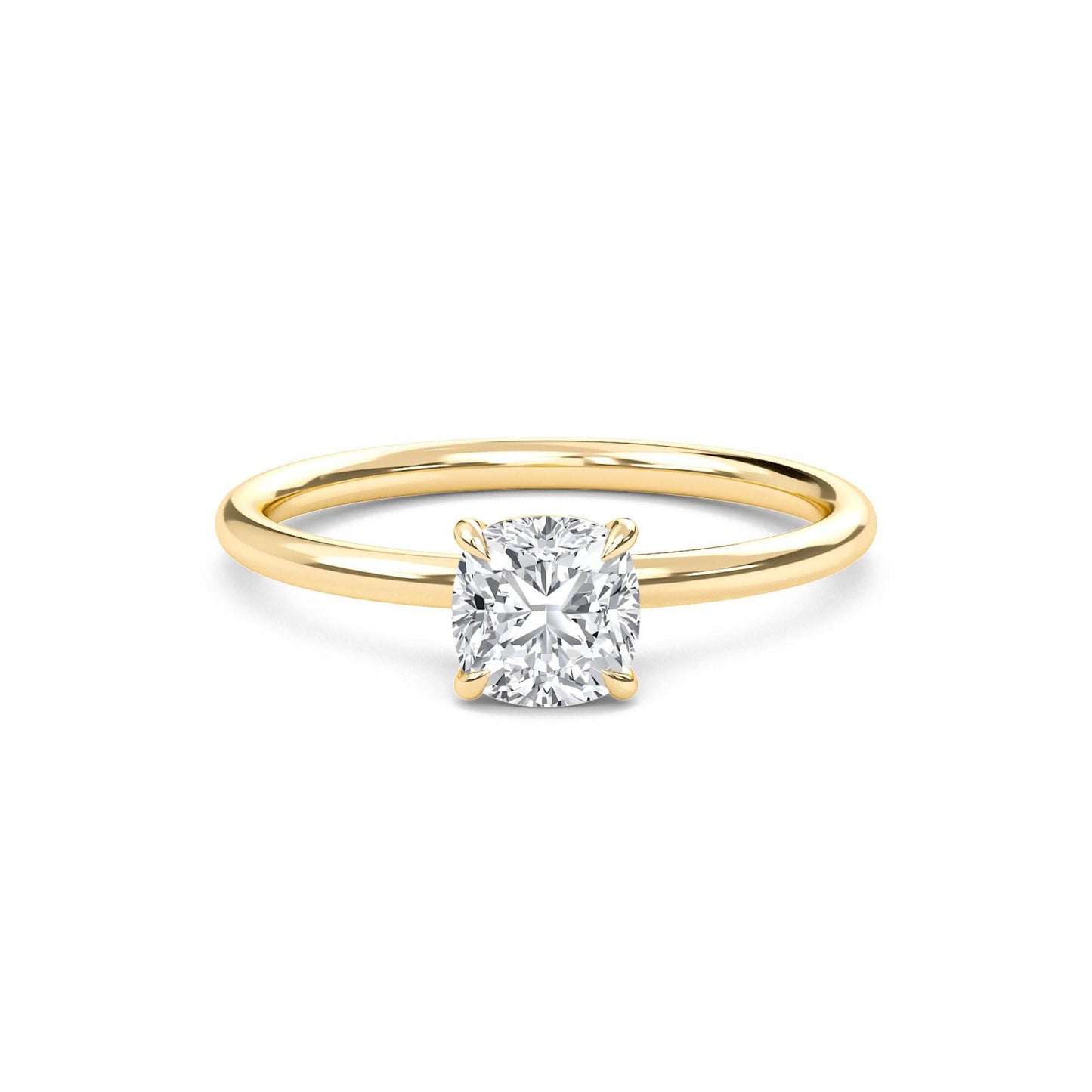 2.00 carat cushion cut solitaire diamond engagement ring โ elegant bridal jewelry