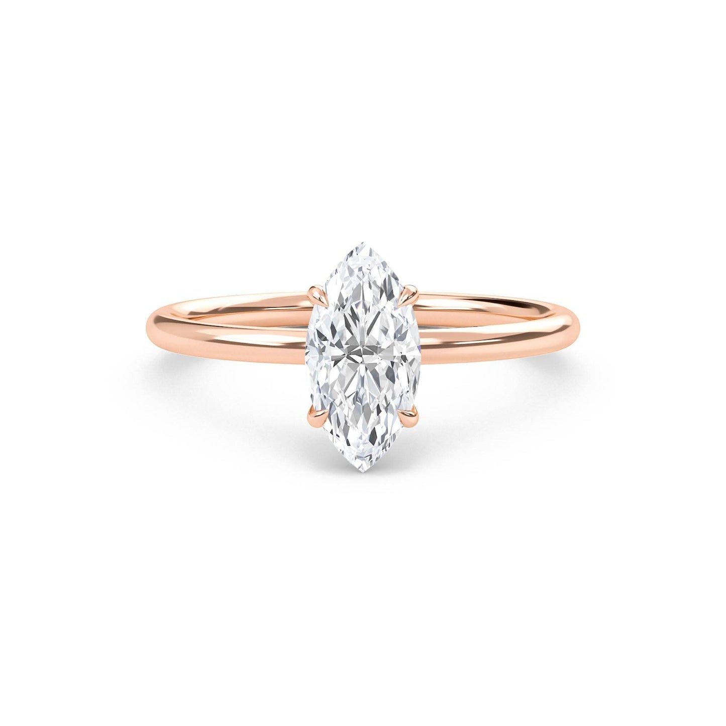 2 carat marquise cut solitaire diamond engagement ring โ elegant bridal jewelry