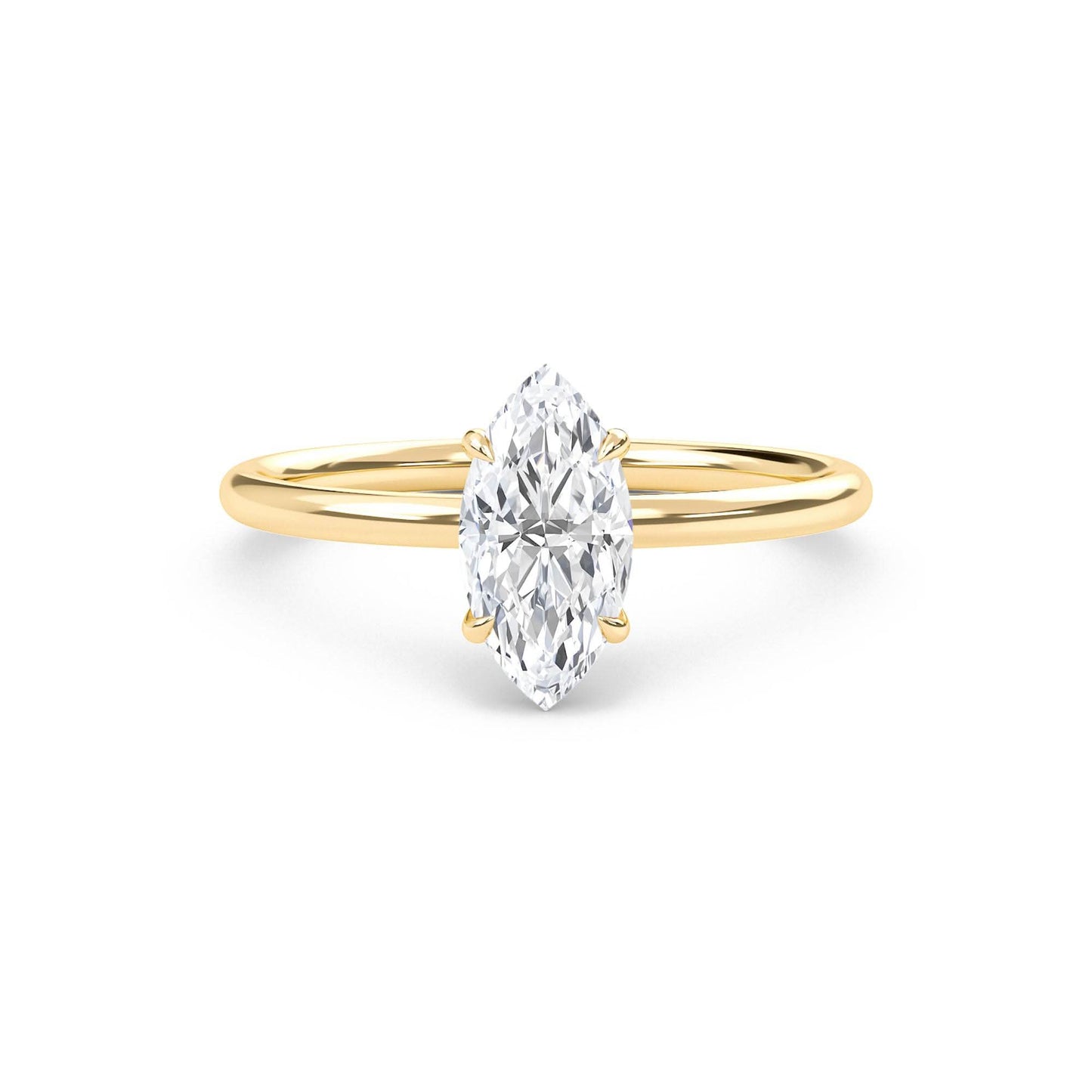 2 carat marquise cut solitaire diamond engagement ring โ elegant bridal jewelry