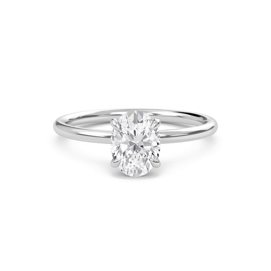 2.00 Carat Liberty Oval Cut Solitaire Diamond Engagement Ring for Women – Elegant Bridal Jewelry