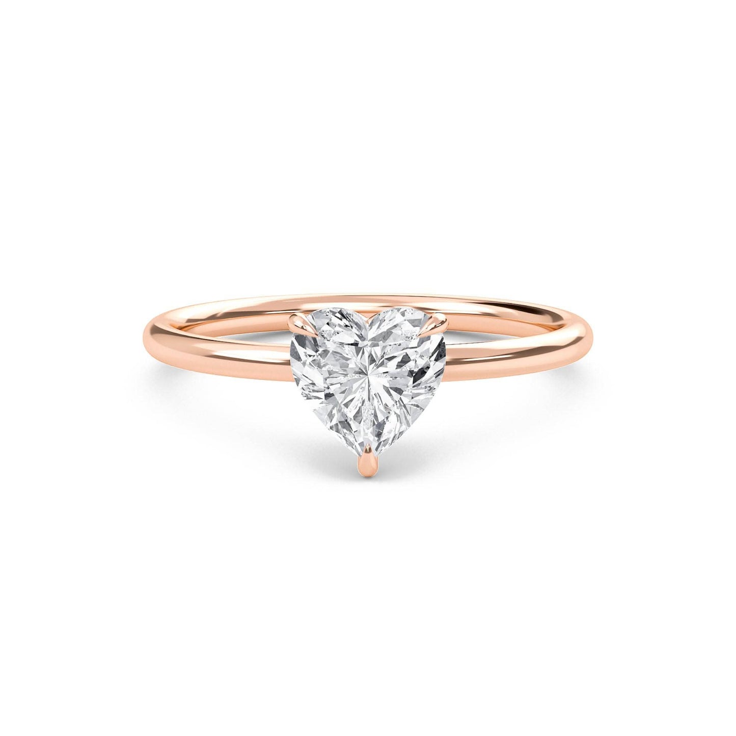 2 carat heart cut solitaire diamond engagement ring โ elegant bridal jewelry
